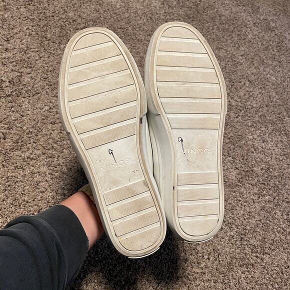 Vince Fulton Sneakers SZ 9.5 White Leather Classic Work Shoes EU 43 Business EUC - Picture 8 of 10